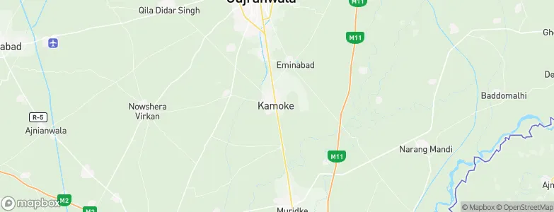 Kamoke, Pakistan Map