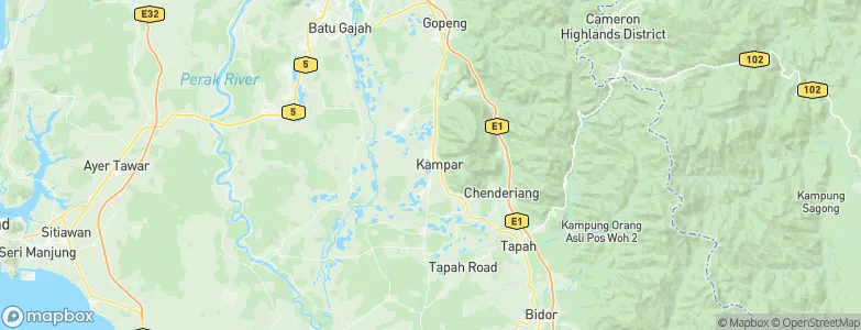 Kampar, Malaysia Map