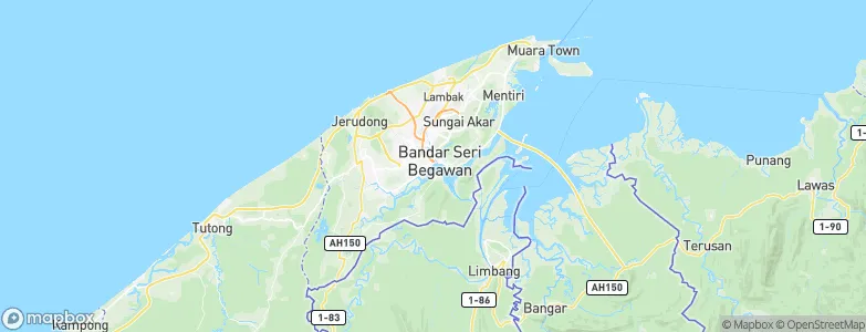 Kampong Parit, Brunei Map