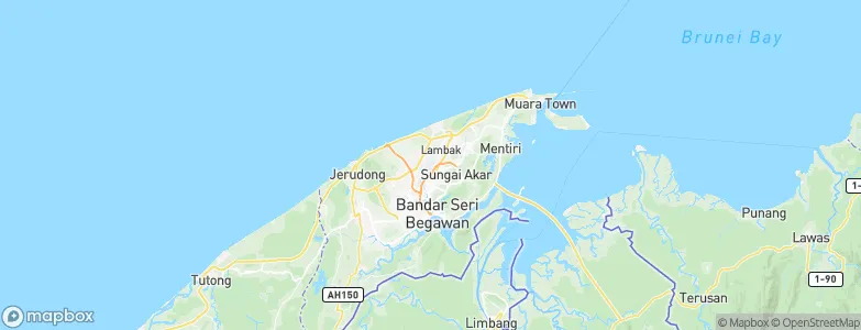 Kampong Serusup, Brunei Map