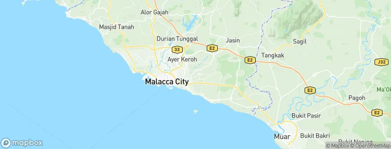 Kampung Ayer Molek, Malaysia Map