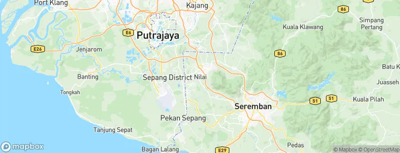 Kampung Baharu Nilai, Malaysia Map