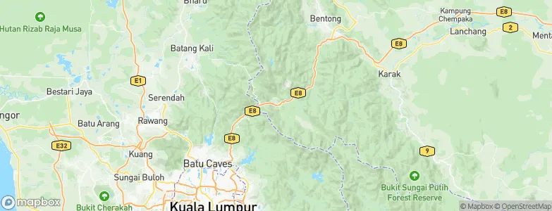 Kampung Bukit Tinggi, Bentong, Malaysia Map