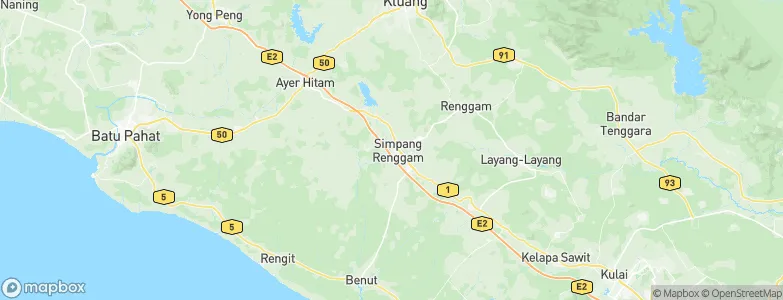 Kampung Simpang Renggam, Malaysia Map