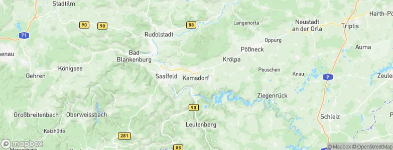 Kamsdorf, Germany Map