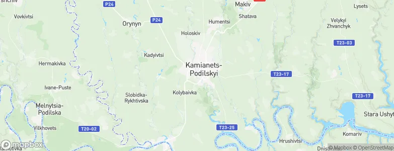 Kamyanets-Podilsky, Ukraine Map