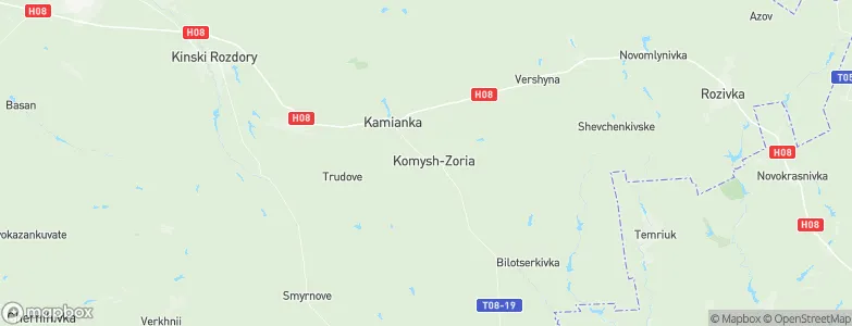 Kamysh-Zarya, Ukraine Map