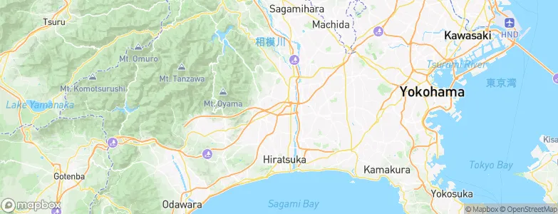 Kanagawa, Japan Map