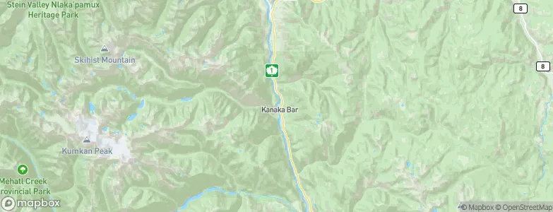 Kanaka Bar, Canada Map