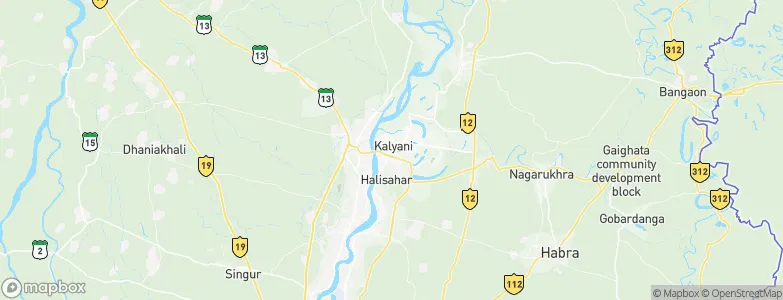 Kanchrapara, India Map