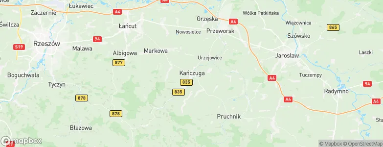 Kańczuga, Poland Map