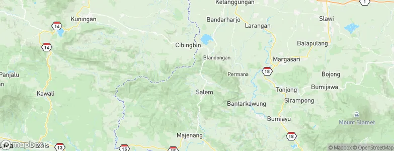 Kandayakan Satu, Indonesia Map