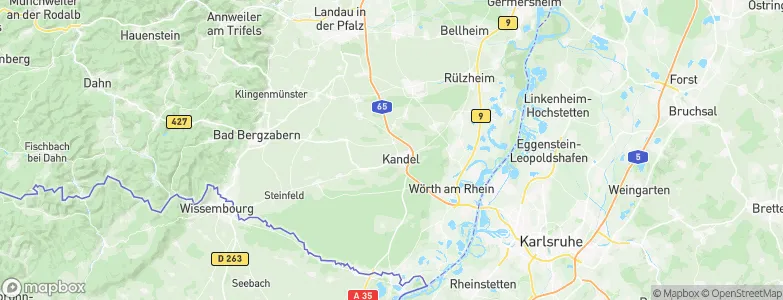 Kandel, Germany Map
