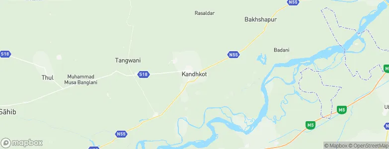 Kandhkot, Pakistan Map