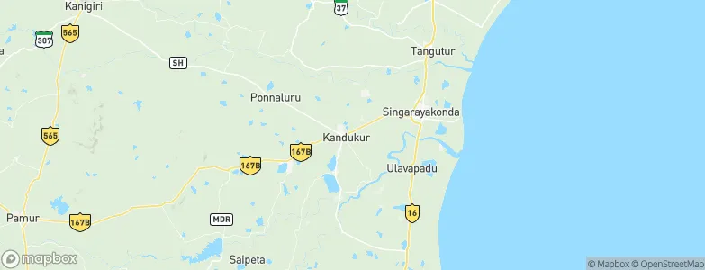 Kandukūr, India Map