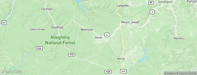 Kane, United States Map