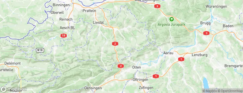 Känerkinden, Switzerland Map