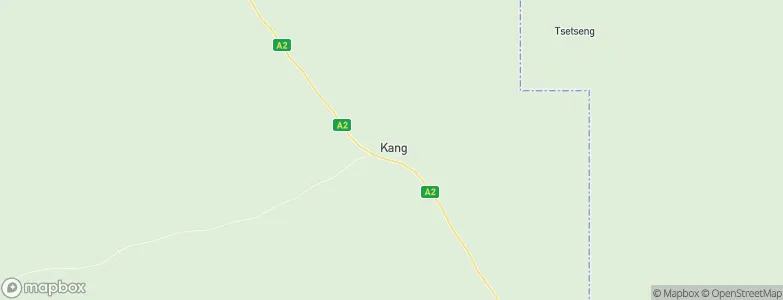 Kang, Botswana Map