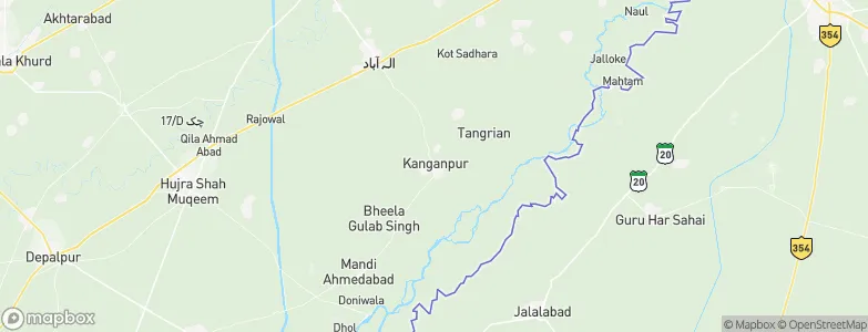 Kanganpur, Pakistan Map