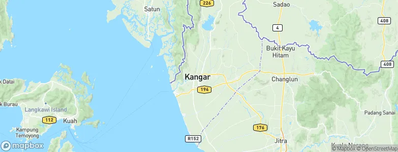 Kangar, Malaysia Map