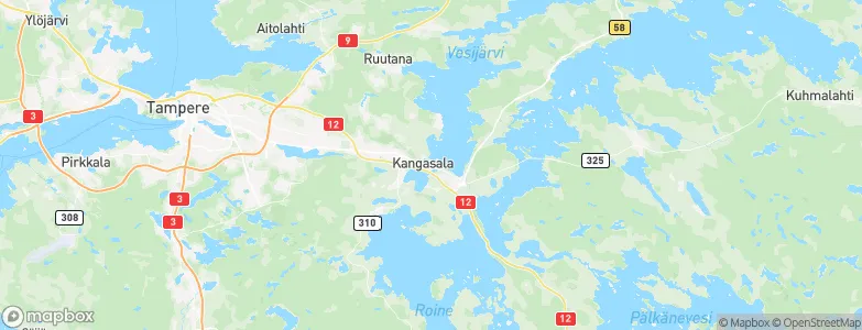 Kangasala, Finland Map