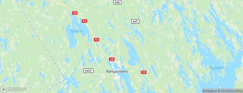 Kangasniemi, Finland Map