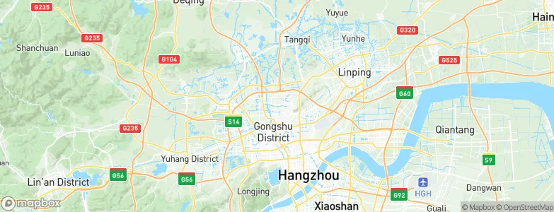 Kangqiao, China Map