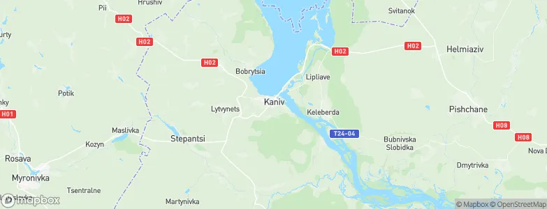Kaniv, Ukraine Map