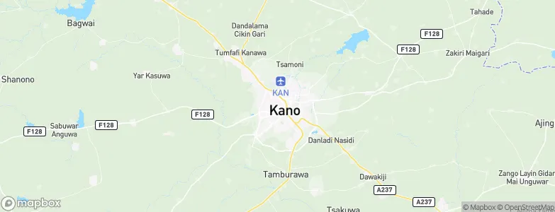 Kano, Nigeria Map