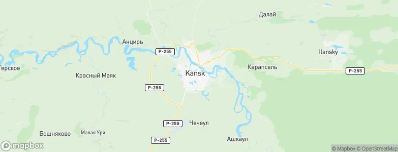 Kansk, Russia Map