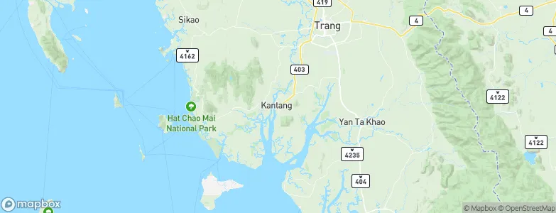 Kantang, Thailand Map