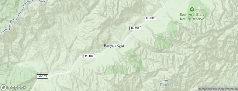 Kanysh-Kyya, Kyrgyzstan Map