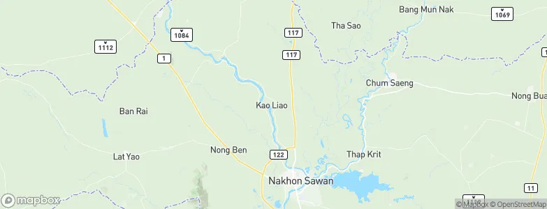 Kao Liao, Thailand Map