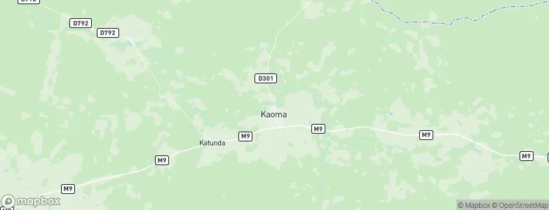 Kaoma, Zambia Map