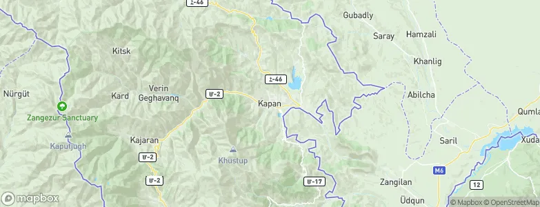 Kapan, Armenia Map