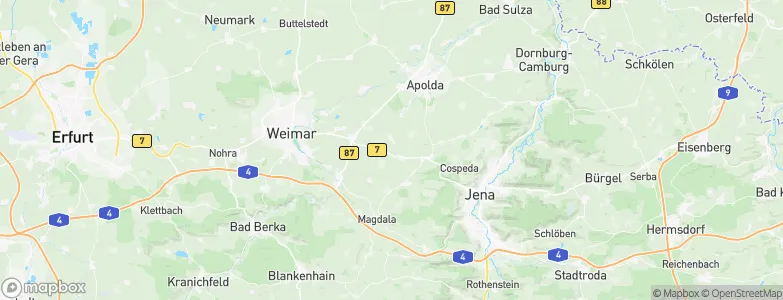 Kapellendorf, Germany Map