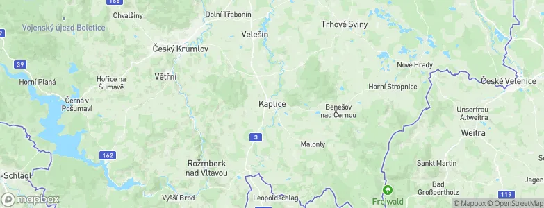 Kaplice, Czechia Map