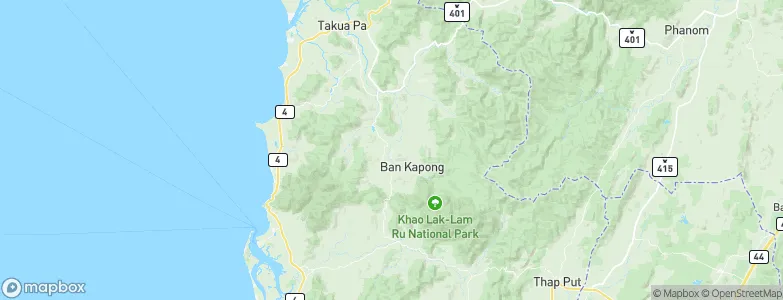 Kapong, Thailand Map