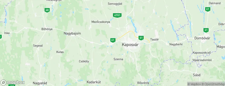 Kaposmérő, Hungary Map