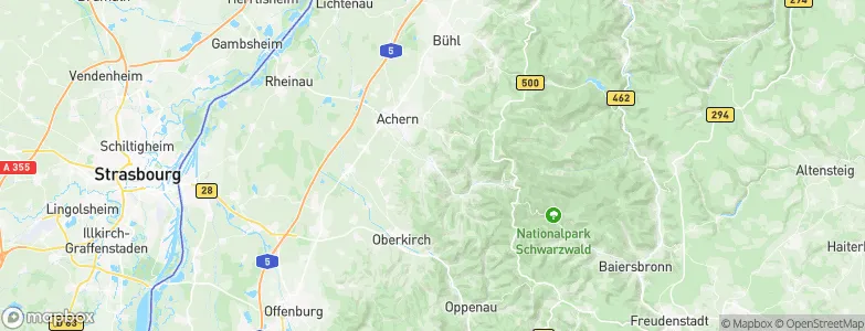 Kappelrodeck, Germany Map