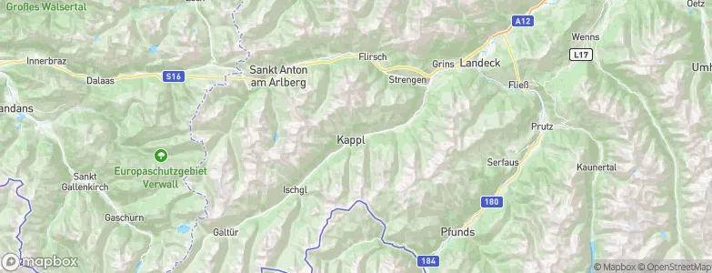 Kappl, Austria Map