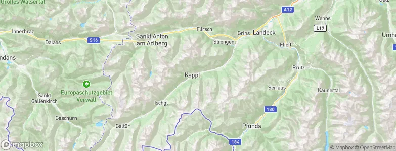 Kappl, Austria Map
