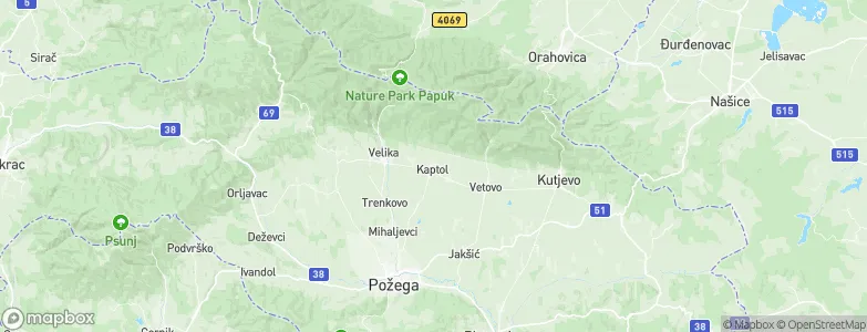 Kaptol, Croatia Map