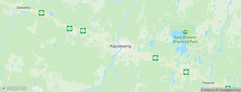 Kapuskasing, Canada Map
