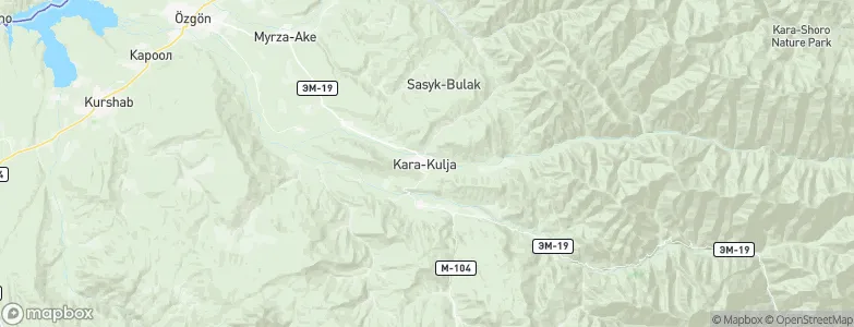 Kara-Kulja, Kyrgyzstan Map