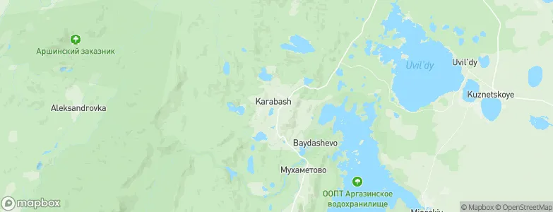 Karabash, Russia Map