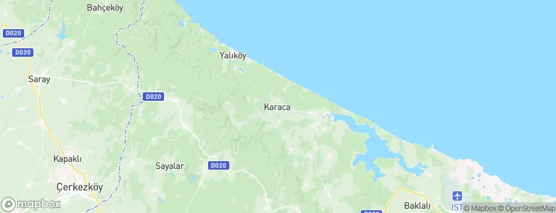 Karacaköy, Turkey Map