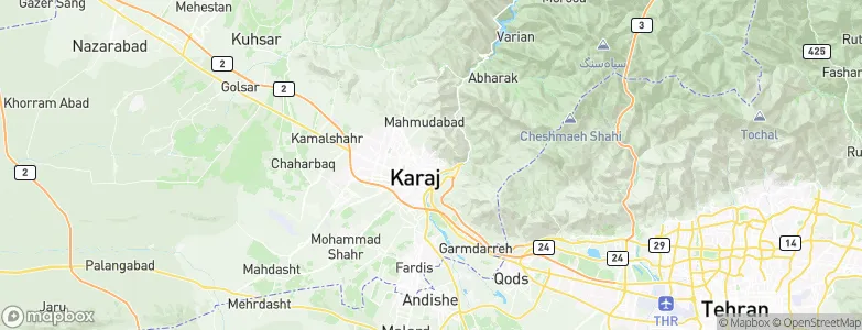 Karaj, Iran Map