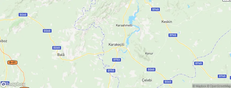 Karakeçili, Turkey Map