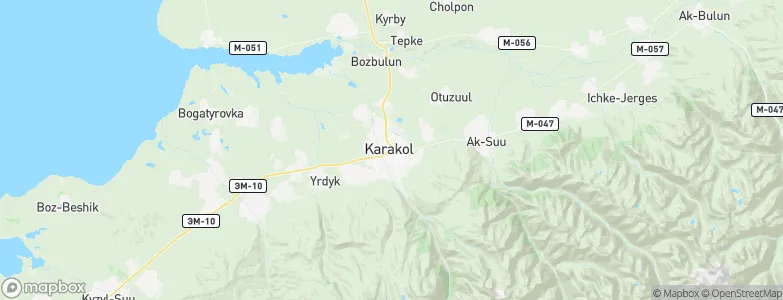 Karakol, Kyrgyzstan Map